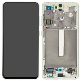 Samsung Galaxy S21 FE 5G Display (alyvinis) (mit Rahmen) (original)