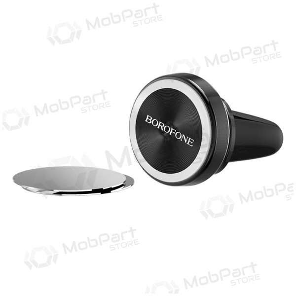 Automobilinis Universal telefono laikiklis Borofone BH6, mounted on ventilation grilles, magnetic, Schwarz