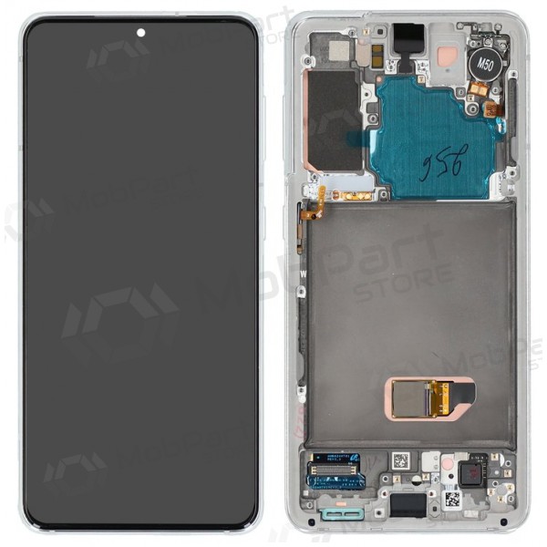 Samsung Galaxy S21 5G Display (Weiß) (mit Rahmen) (original)