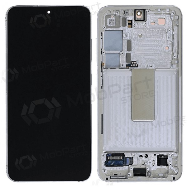 Samsung Galaxy S23 Display (kreminė) (mit Rahmen) (original)