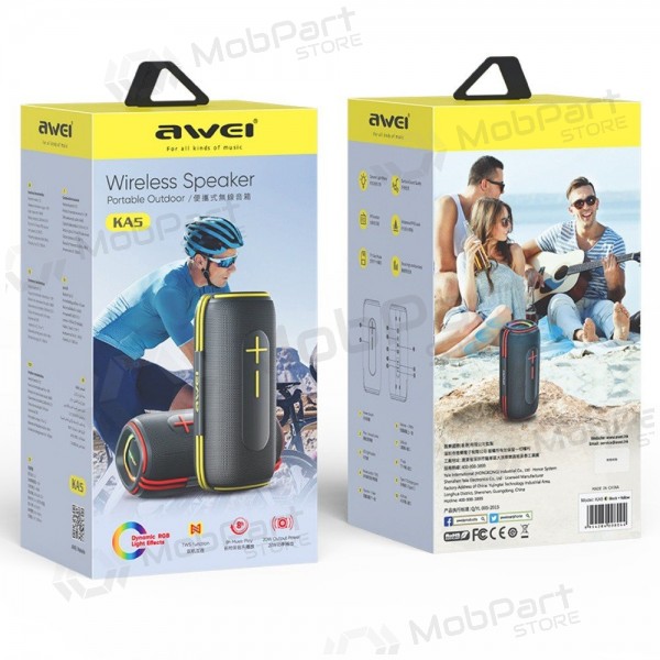Bluetooth tragbarer Lautsprecher Awei KA5 20W Schwarz