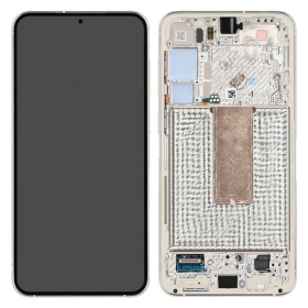 Samsung Galaxy S23+ Display (kreminė) (mit Rahmen) (original)