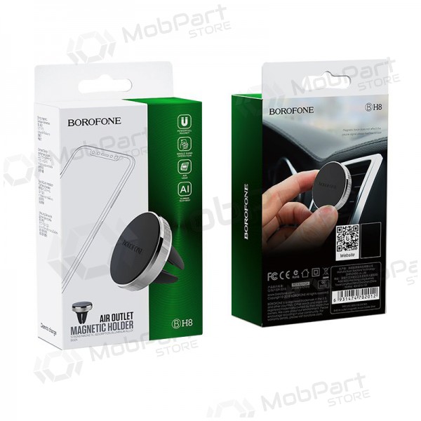 Automobilinis Universal telefono laikiklis Borofone BH8, mounted on the dashboard, magnetic, Schwarz