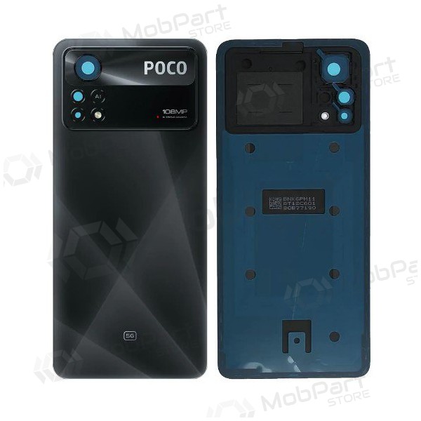 Xiaomi Poco X4 Pro 5G Rückseite Akkudeckel (Schwarz) (original) (service pack)